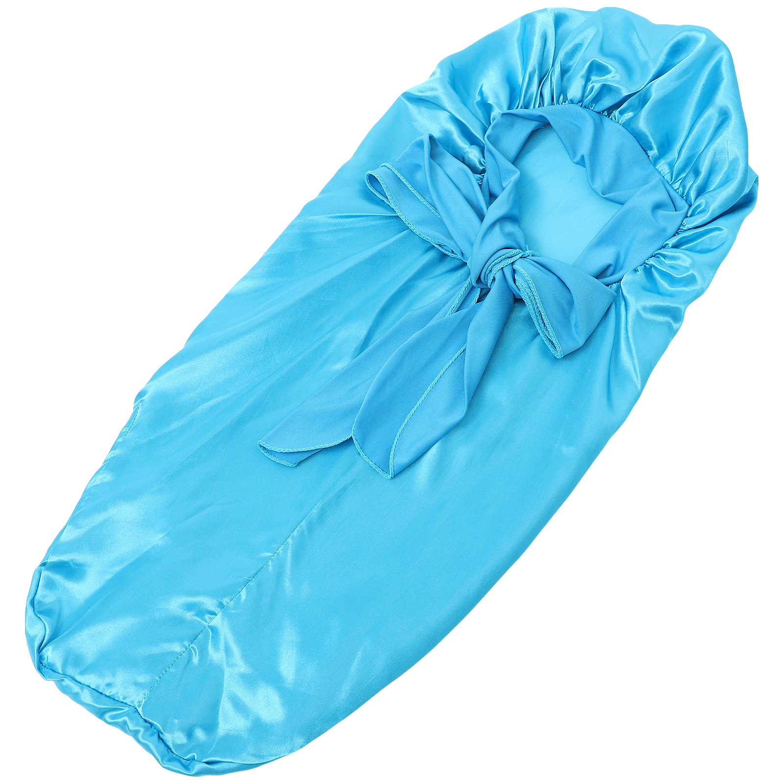 

Long Satin Material Lightweight Portable Easy Wear Practical Hat Women Girls Decorative Sleep Cap Unique Hair Wrap Home