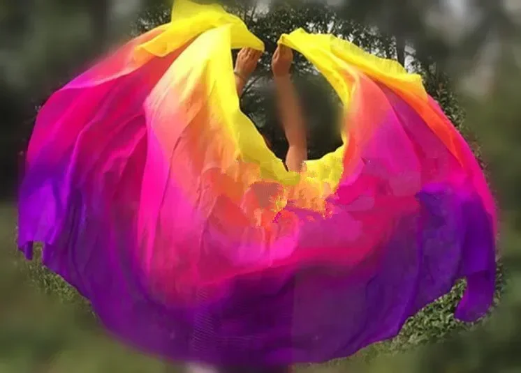 

Оптовая продажа, профессиональная дешевая шелковая вуаль, танцовщица живота, шарф, шаль, королевский синий, фиолетовый, розовый, градиент цвета