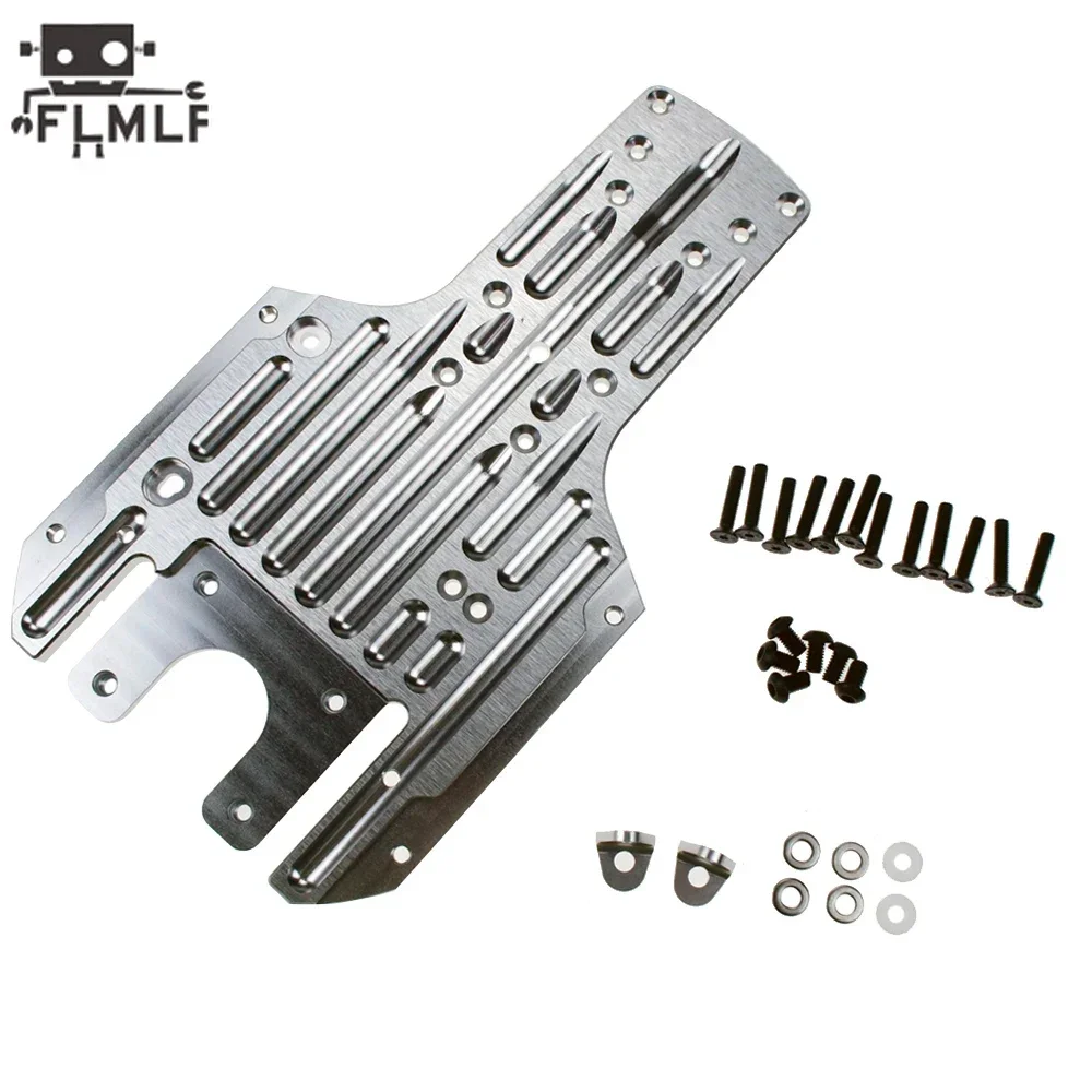 Rc Car Metal thicken Rear Chassis Plate Fit 1/5 HPI ROFUN BAHA ROVAN KM BAJA 5B ss  Parts