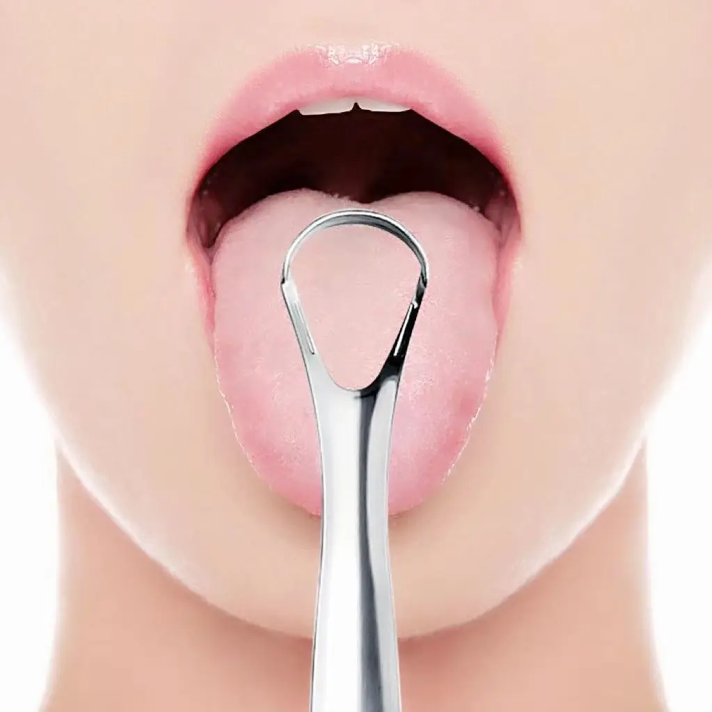 Tongue Scraper Cleaner Handle Tongue Coating Remover Fresh Breath Oral Care Tool Portable Travel Dental Cleaning Accessory