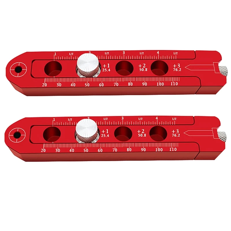 

Woodworking Compass Scriber, Aluminum Alloy Adjustable Circular Drawing Circle Ruler And Line Gauge,Pack Of 2