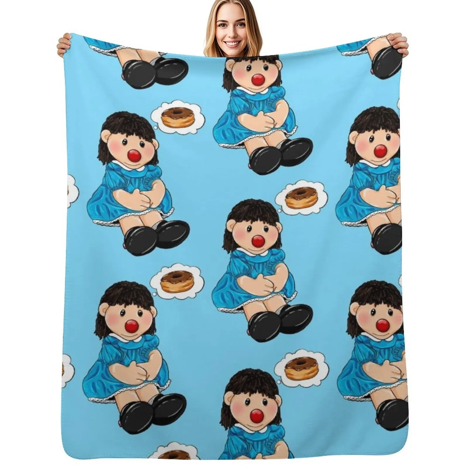

Molly The Dolly Throw Blanket Decorative Throw Thermals For Travel Flannels Nap Blankets