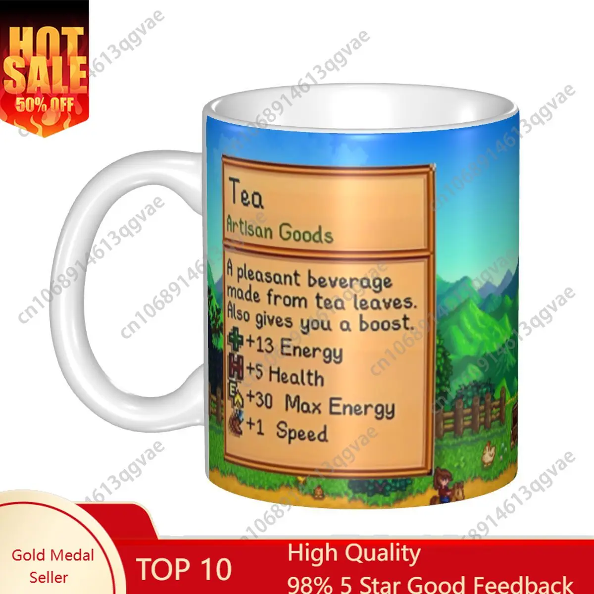

Stardew Valley Video Gamer Mug DIY Ceramic Tea Milk Coffee Cups 11 Oz Ceramic Mugs Water Drinking Tee Juice Cups