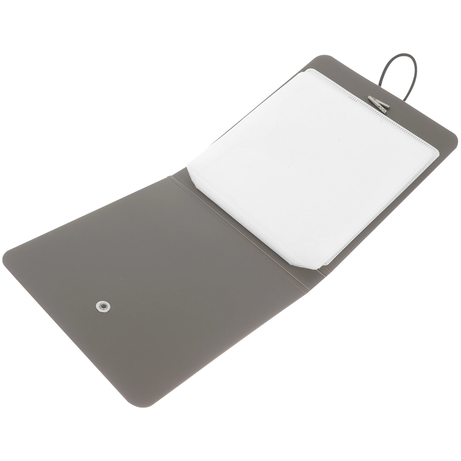 

CD Binder DVD Storage Case Wallet Suitcase Grey ganizer Travel Bag Large Capacity Protect CD Scratch Non Woven Material Long