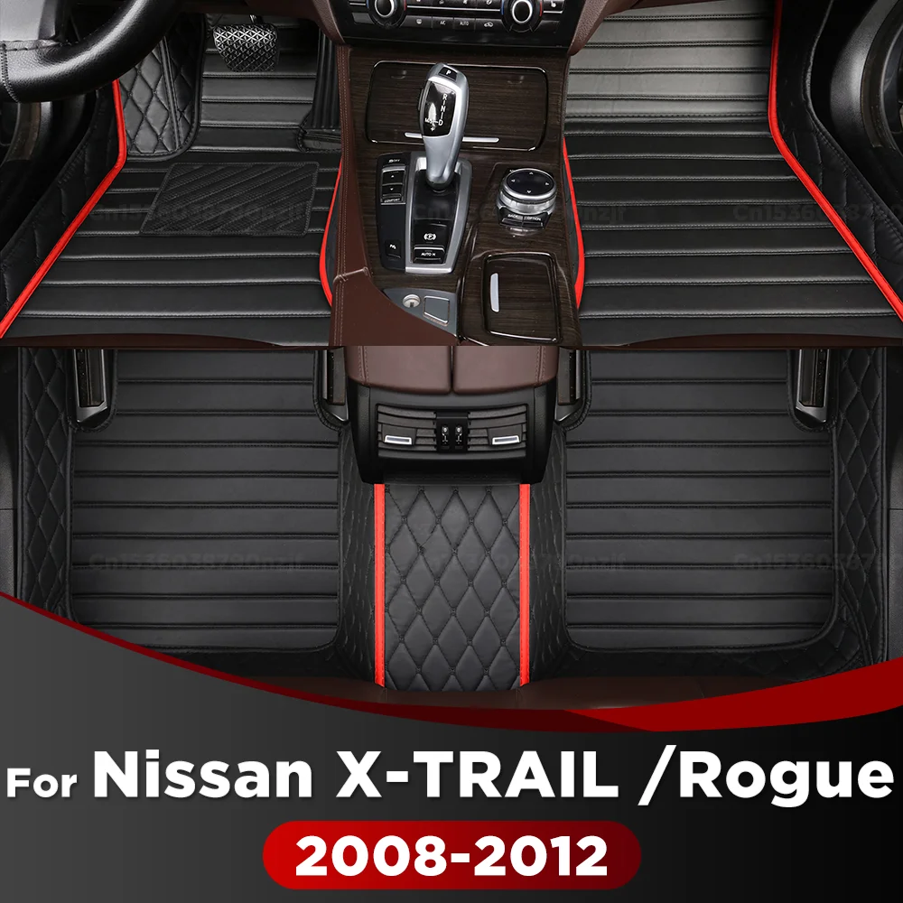 

For Nissan X-TRAIL /Rogue 2008-2012 11 10 09 Custom Car Floor Mat Automobile Carpet Interior Details Accessories Protective Pads