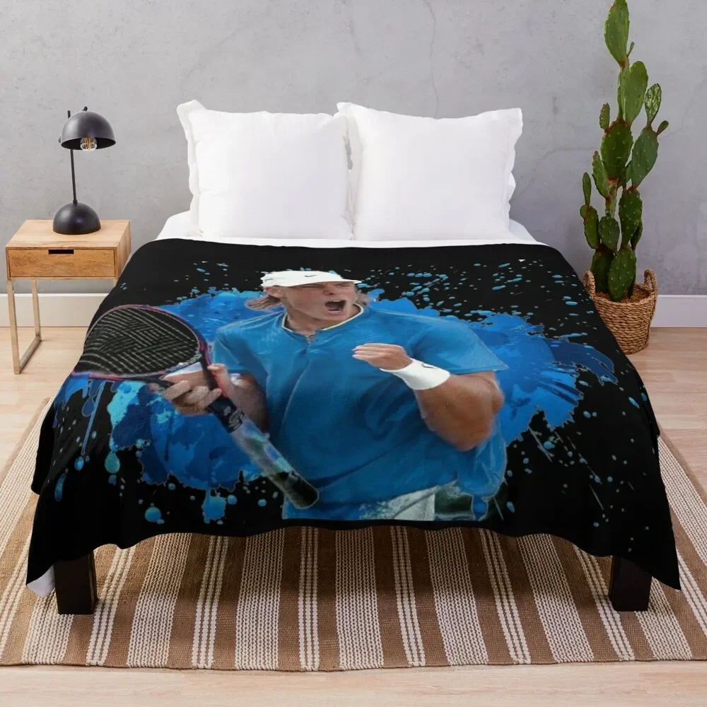 

Denis Shapovalov Throw Blanket Vintage Designers Tourist Blankets