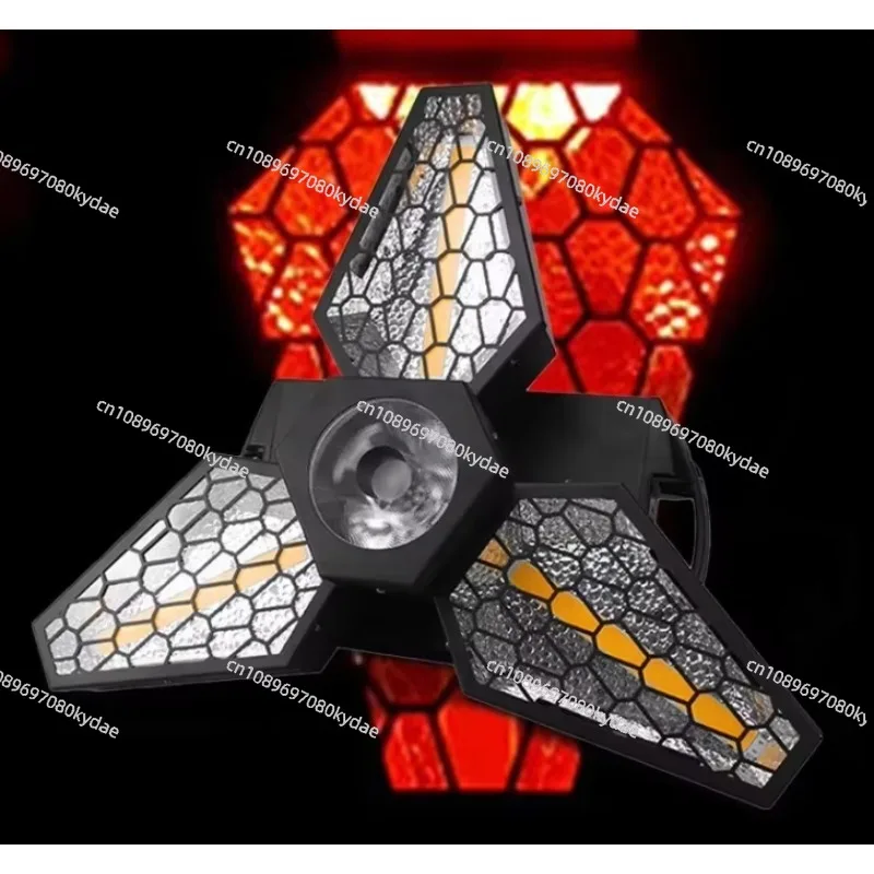 Full Color Rotating Moving Head Triangle Stage Light Retro KTV Bar Background Decor Lamp 220V