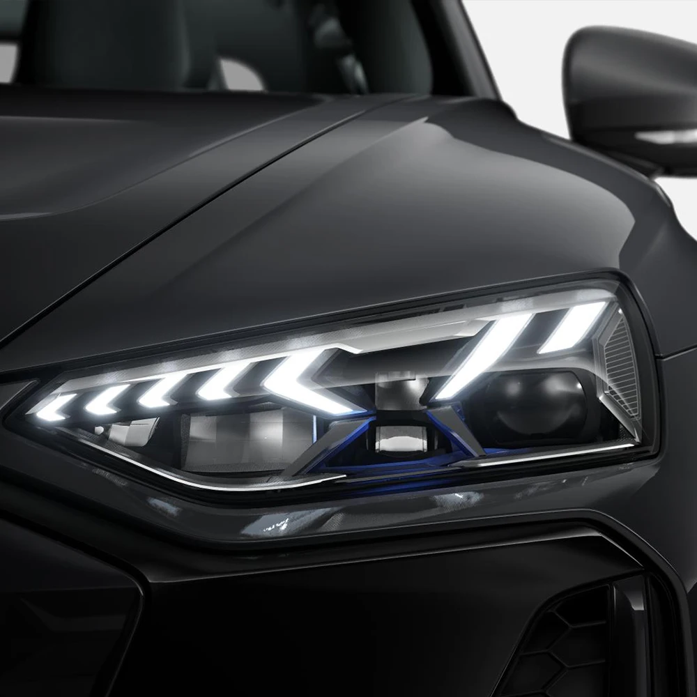 For Audi  e-tron Q8 Q6 Q7 RS e-tron E-tron GT Car Headlight TPU Protective Film Smoke Black Auto Vinyl Wrap Anti-Scratch Film