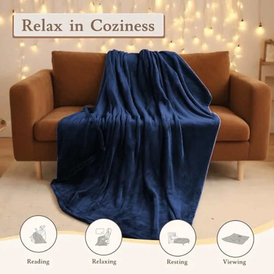 Electric Heated Blanket — Flannel Fleece
