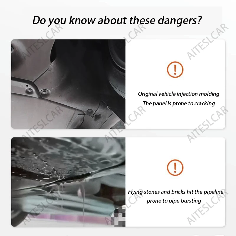 ل تسلا نموذج Y 2021-2024 المبرد الأنابيب الحرس سبائك الألومنيوم درع للبطارية تحت تركيب الهيكل دون الحفر