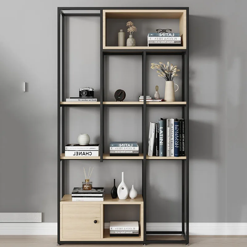 Organizer Shelfs Bookcases Modern Display Stand Nordic Bookshelf Library Floor Metal Muebles Para El Hogar Room Furniture