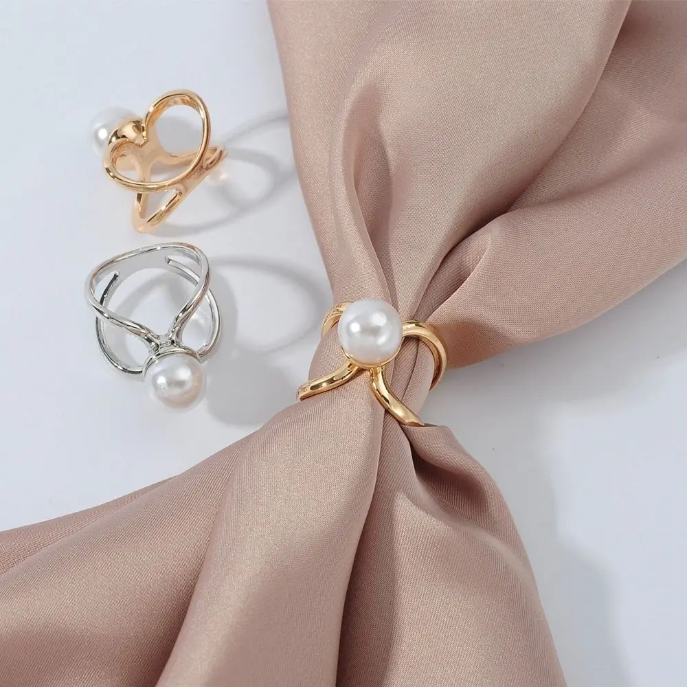 جديد سبيكة وشاح مشبك العقد قطعة أثرية كريستال وشاح المشبك متعدد الوظائف DIY بها بنفسك شال مشبك خاتم مجوهرات اكسسوارات