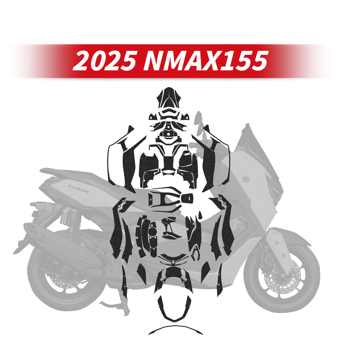 

Используется для мотоцикла YAMAHA NMAX 155 2025, новые стили, защитная декоративная наклейка, наклейки, наборы пластиковых деталей для тела