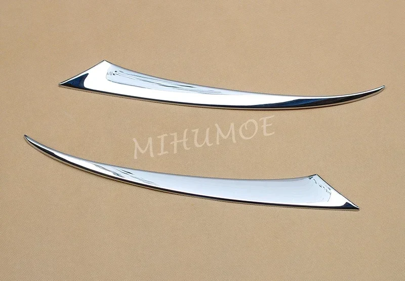 Chrome Headlight Eyebrows Stickers Trim Cover Lid For 2016-2024 Mazda CX3 CX-3 DK Head Light Molding Accessories