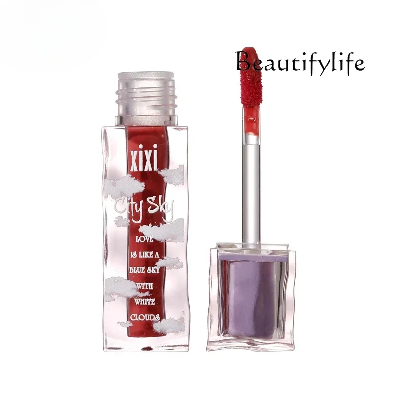 Lip glaze white lipstick women's affordable autumn and winter niche high-end sense exquisite cute lip gloss