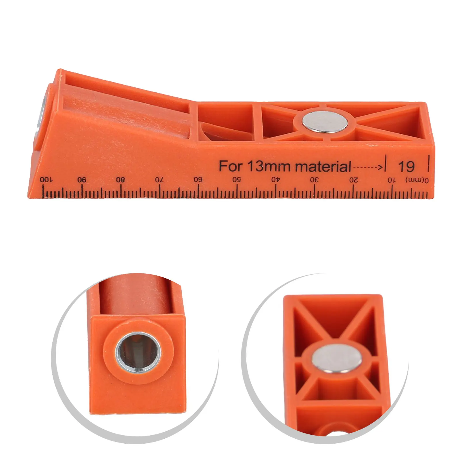 Adjustable Drill Guide For Carpentry Woodworking Tools Magnetic Drill Guide Hole Puncher Set Smooth Chip Removal