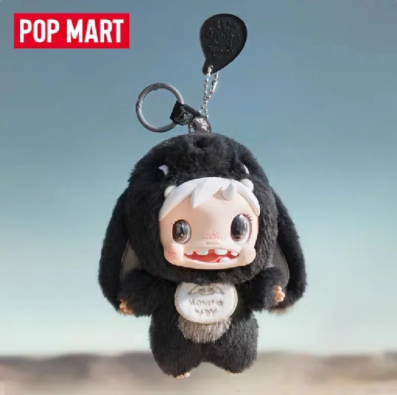 Genuine POPMART Polar-Monster Baby Series Plush Keychain V1 Blind Box Trendy Xmas Toys Bag Cute Decorate Collect New Year Gifts