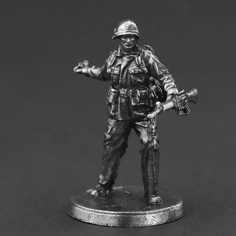 Vietnam American Military War Soldier Gladiator Statuette Shooting Figure DIY Archer Static Soldier Model Table Decoration Craft