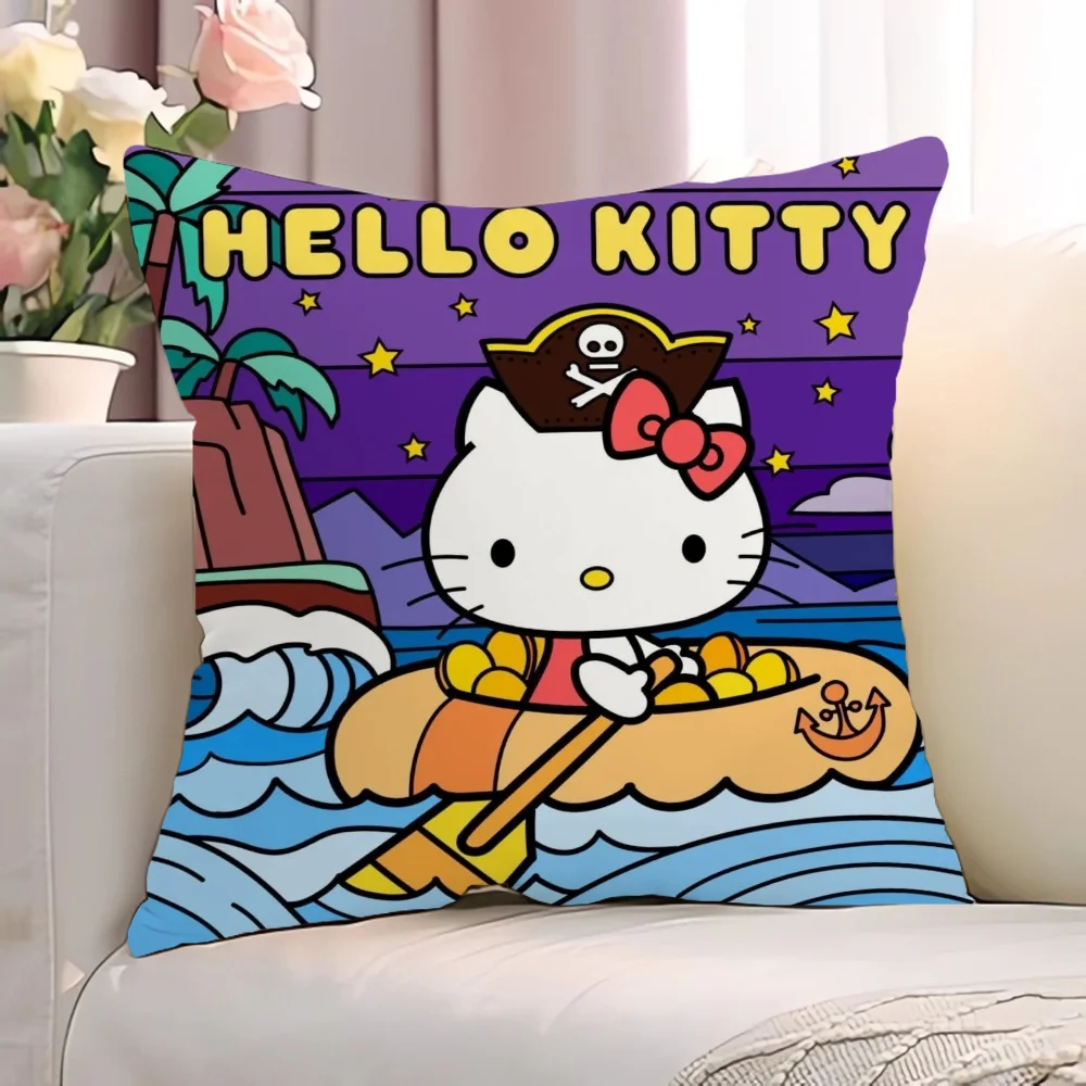 H-Hello KittyS cuscini di tiro fodera per cuscino Anime cuscino decorativo Fall Decor federa 45x45 cuscini copre il corpo del divano 45x45cm