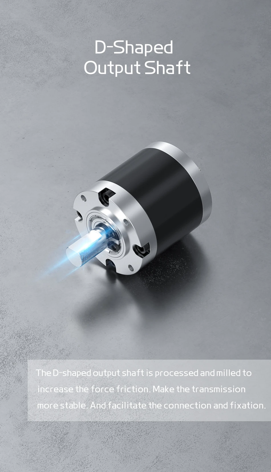 42GP-775 Metall-Planetengetriebe-Gleichstrom-Getriebemotor DC: 12 V ~ 24 V/1600 U/min ~ 8 U/min, hohes Drehmoment und Vorwärts-/Rückwärts-PWM-Geschwindigkeitsregelung – Detail 10