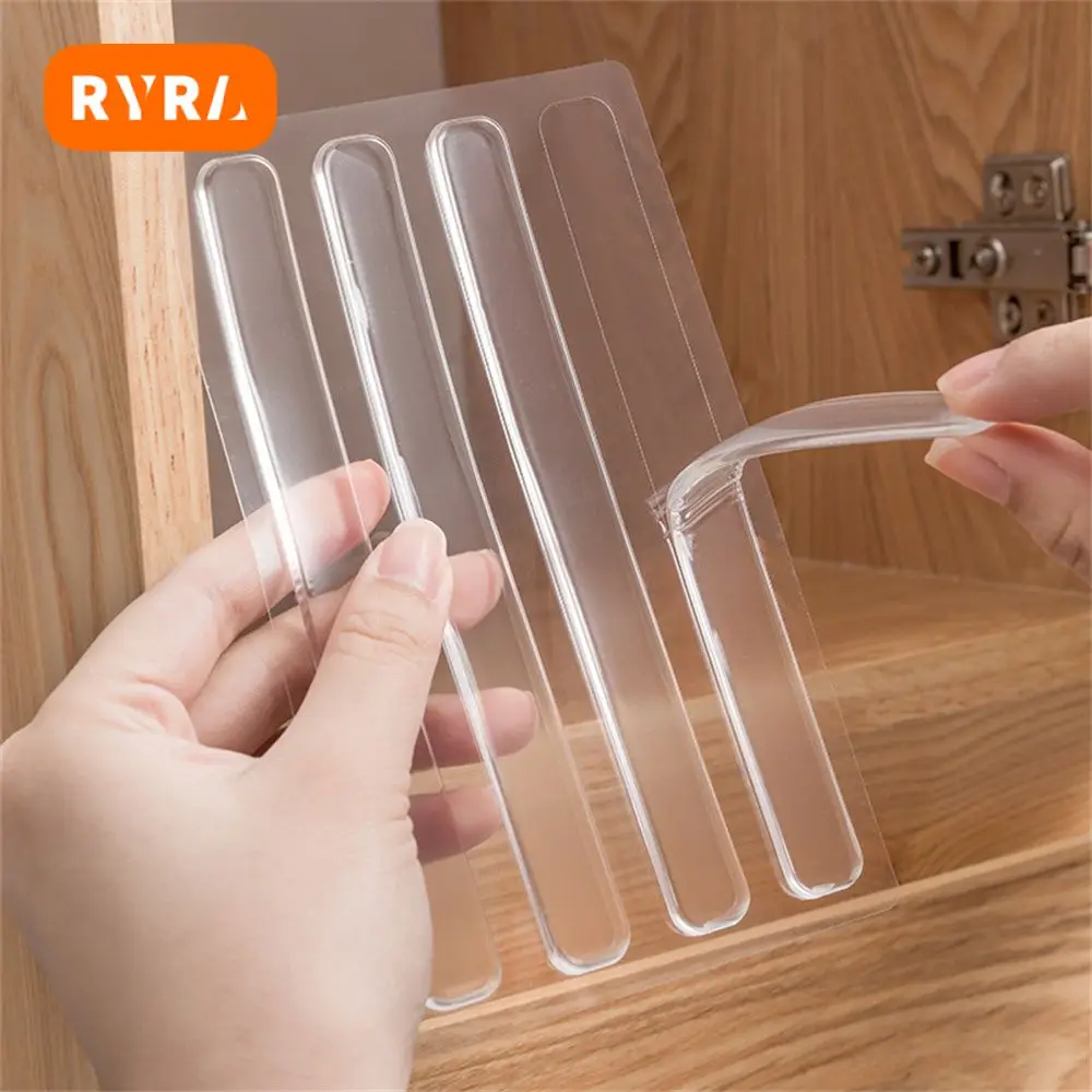 Door Stopper Silicone Anti-collision Door Sticker Silent Door Handle Self Adhesive Fridge Door Buffer Bumper Home Improvement