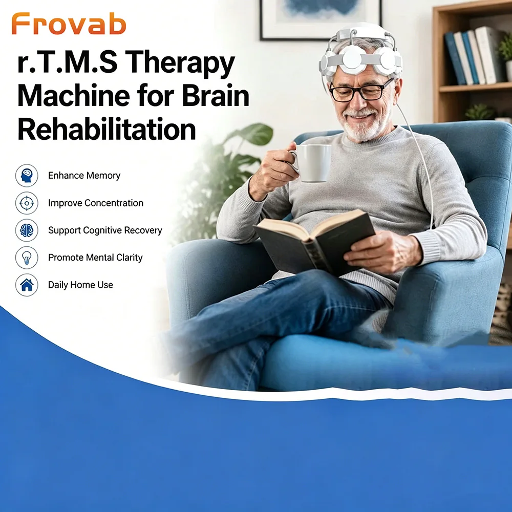 Frovab Medical Grade rTMS Device Targeted Brain Therapy Non-invasive Parkinson Recovery Depression Neurological Rehabilitation