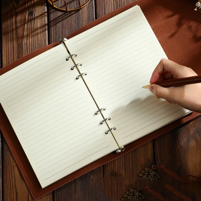 A5 A6 A7 Loose Leaf Notebook Refill Spiral Binder Inner Page Line Blank craft Grid Inside Paper Stationery