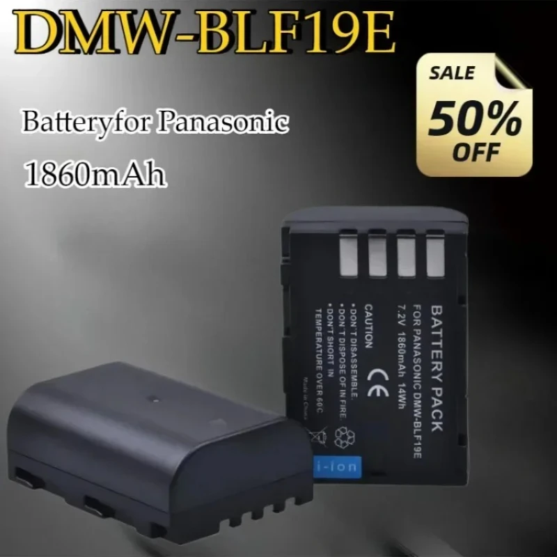 

1860mAh DMW-BLF19 BLF19E BLF19PP Battery for Panasonic Lumix DC-G9 DMC-GH5 GH3 DMC-GH3H GH4H GH4 DC-GH5S 7.2V 14Wh High Qualty