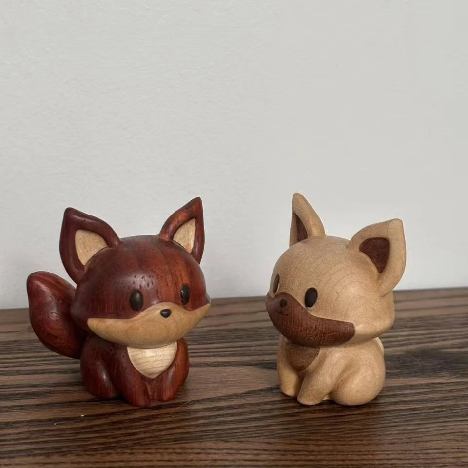 Car Ornaments Solid Wood Home Office Desktop Decoration Handicrafts Small Gifts Rosewood Car Ornaments