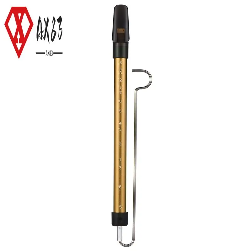 

AX83-1 Piece Metal Slide Whistle Scale Sliding Flute With Steel Sliding Rod Easy To Use Metal Flute For Children Flute (Gold)