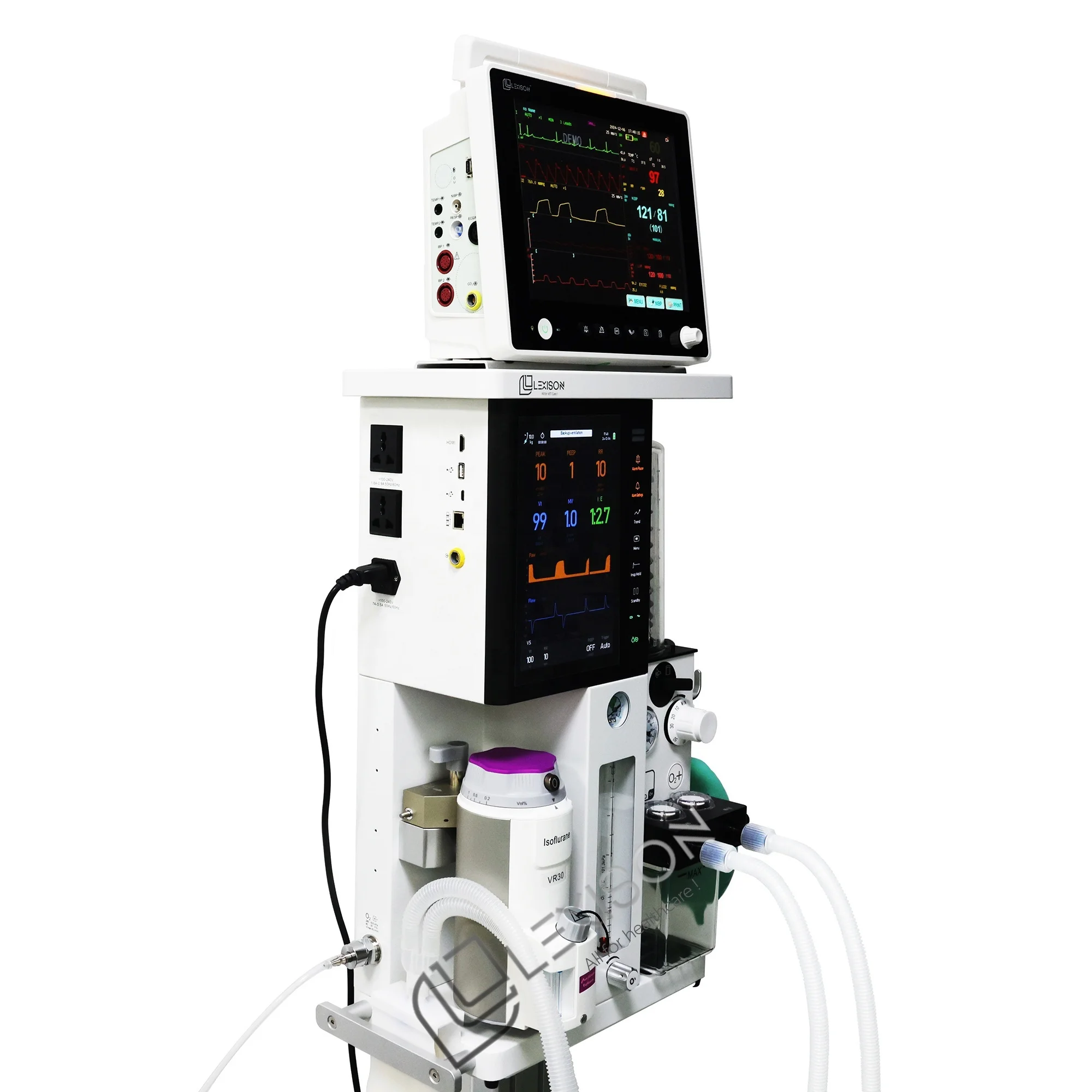 PRAT-E70V Medical Veterinary Use Portable Horse Pet Monitoring and Machine with Ventilator at Reasonable Price
