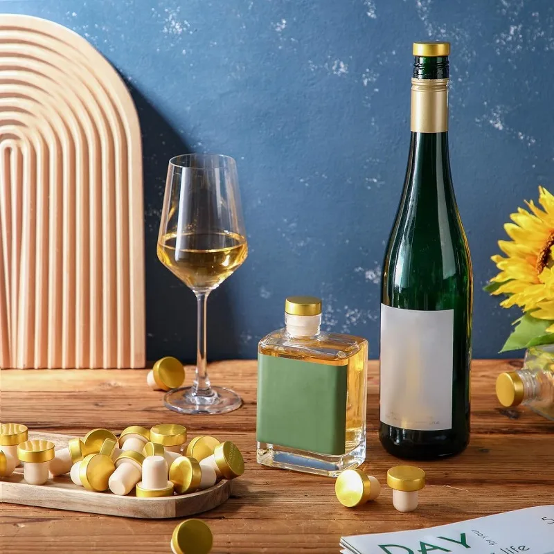 T-شكل سدادة الفلين النبيذ سدادة زجاجة سدادات قابلة لإعادة الاستخدام النبيذ مثبت زجاجي ختم التوصيل زجاجة Craft بها بنفسك الحرفية