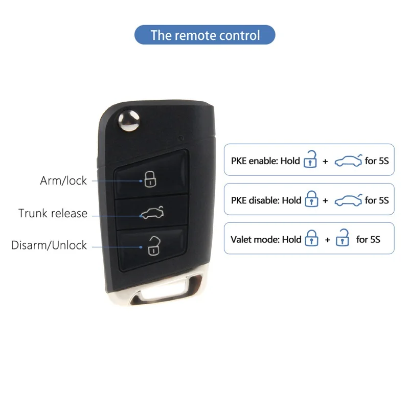 EASYGUARD Smart Key PKE passive keyless entry fit for cars with factory OEM push start button VW, Audi, Benz and others