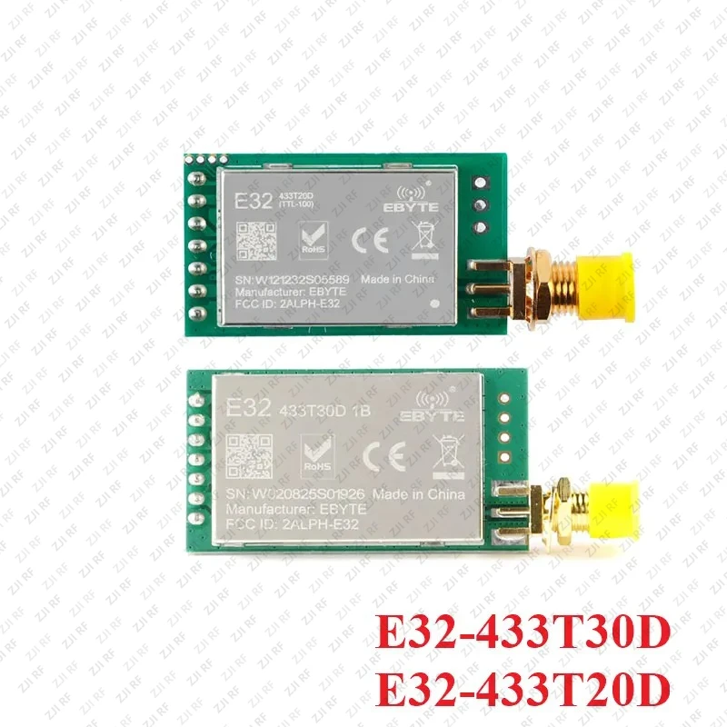 E32 E32-433T20D E32-433T30D SX1278 LoRa RF Wireless Module 433MHZ UART 100mW Serial Port TX RX Module SMA-K Antenna Interface