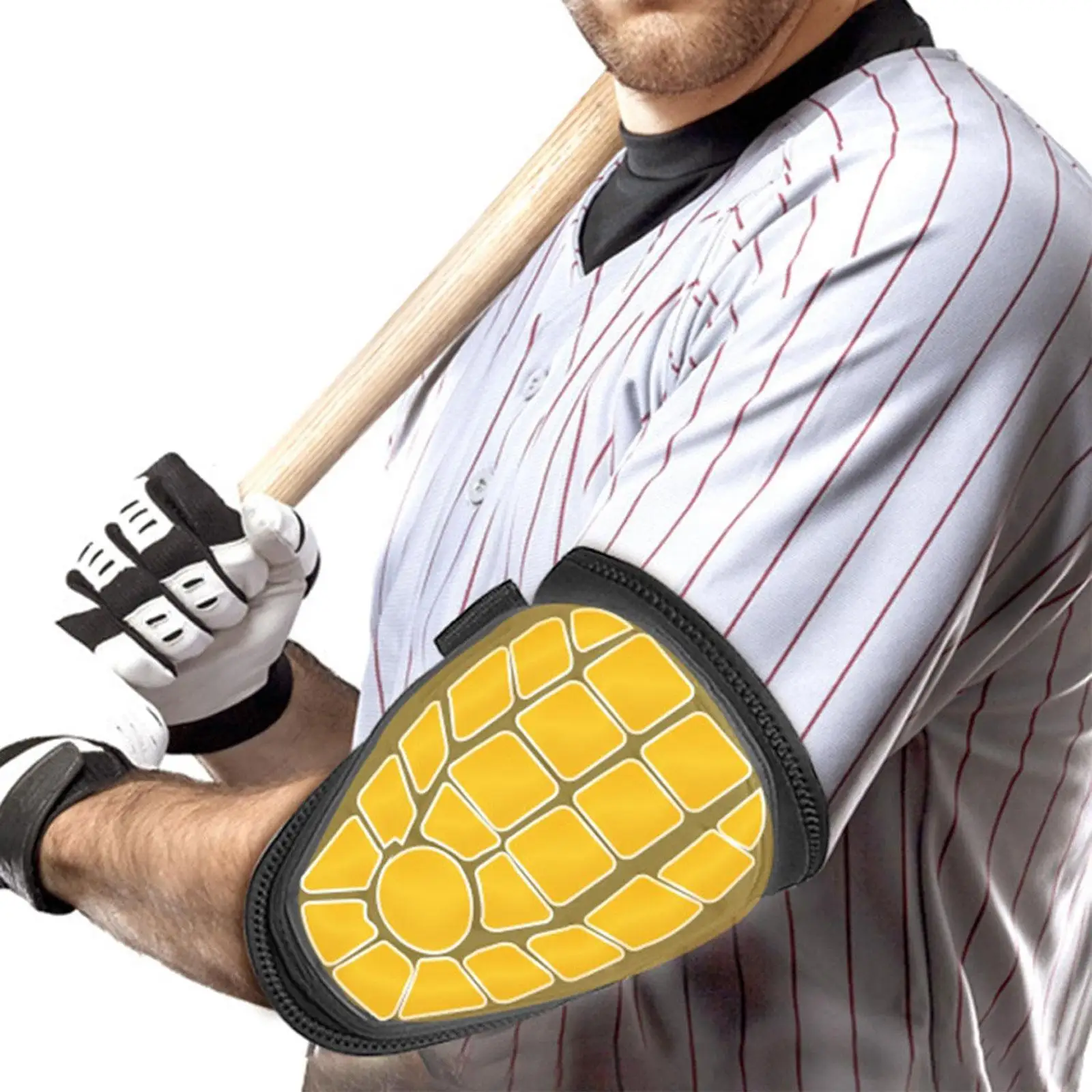Adjustable Strap Baseball Elbow Guard Lightweight EVA Protective Pad Arm Gear for Softball Batting Catcher Equipment
