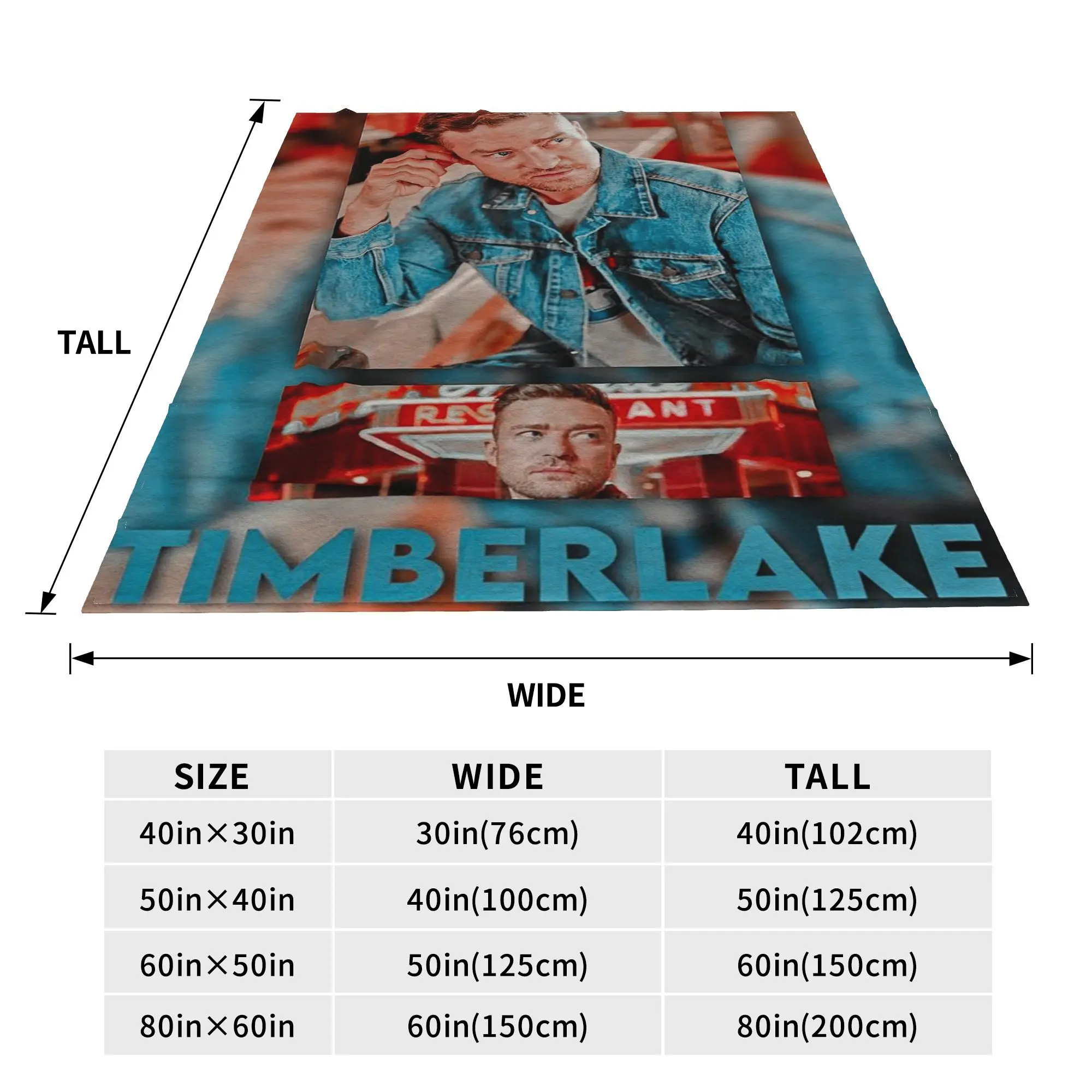 Justin Timberlake Singer Bootleg The Forget Tomorrow World Tour Blanket Fleece Throw Blanket for Bedroom Throws Bedspread Quilt