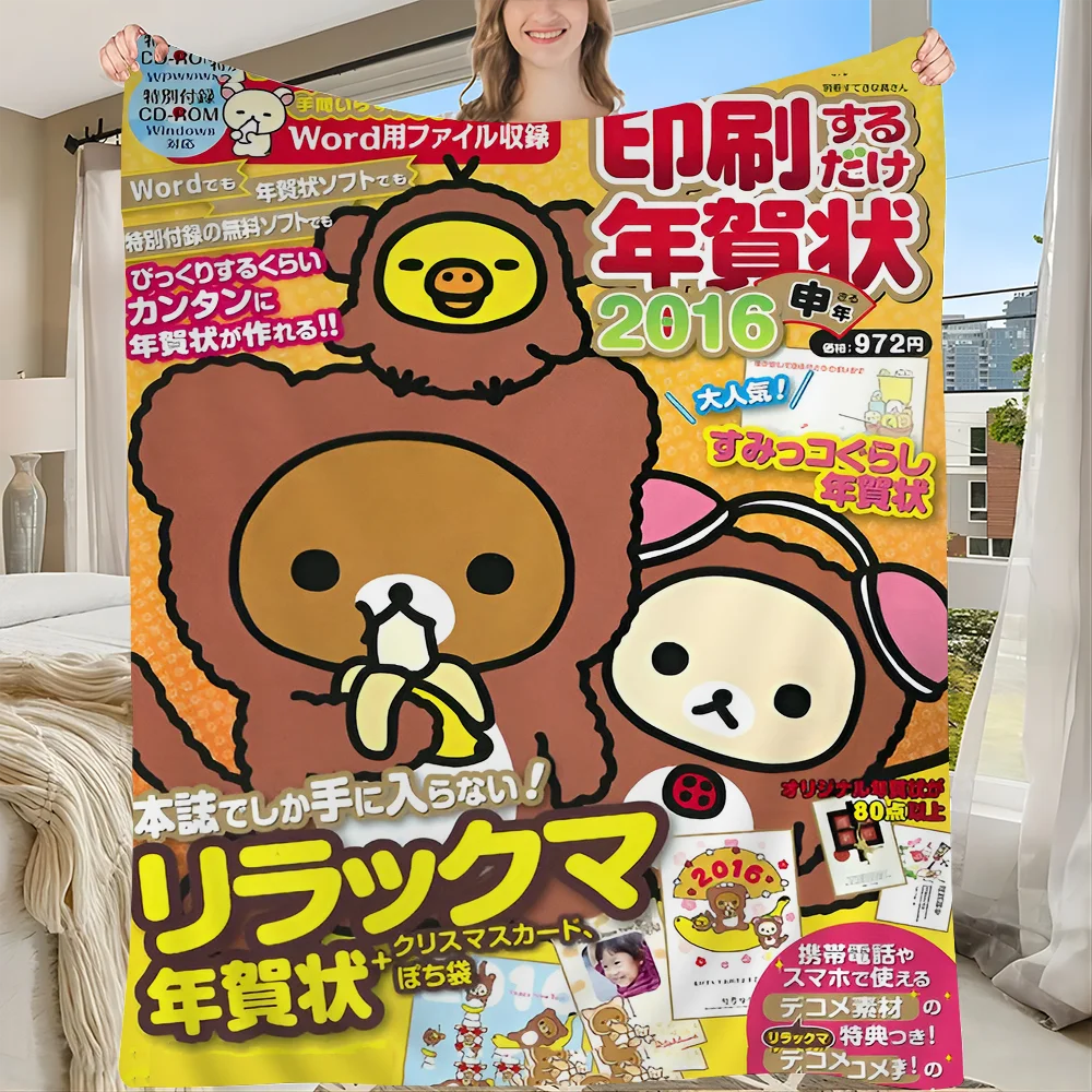 Anime r-ilakkuma tapeçaria de parede DIY para sala de estar decoração de dormitório doméstico decoração de arte de parede