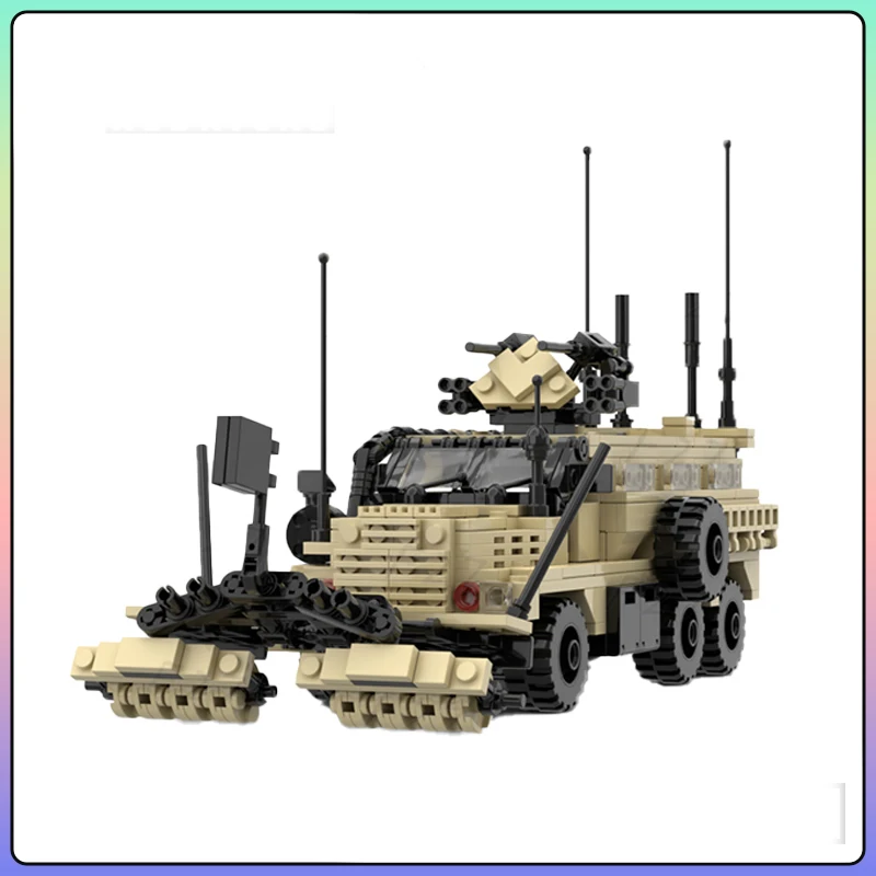 MOC Military Series Advanced Cougar Tactical Lightning Protection Vehicle Building Block Assembly Model DIY Boy Toys Xmas Gifts