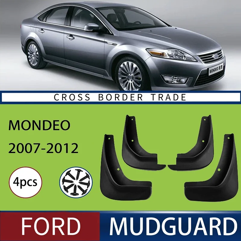 

For Ford Mondeo MK4 2007-2012 2008 2009 2010 2011 Automotive Tire Mudguard Waterproof Splash Proof 4pcs Accessories