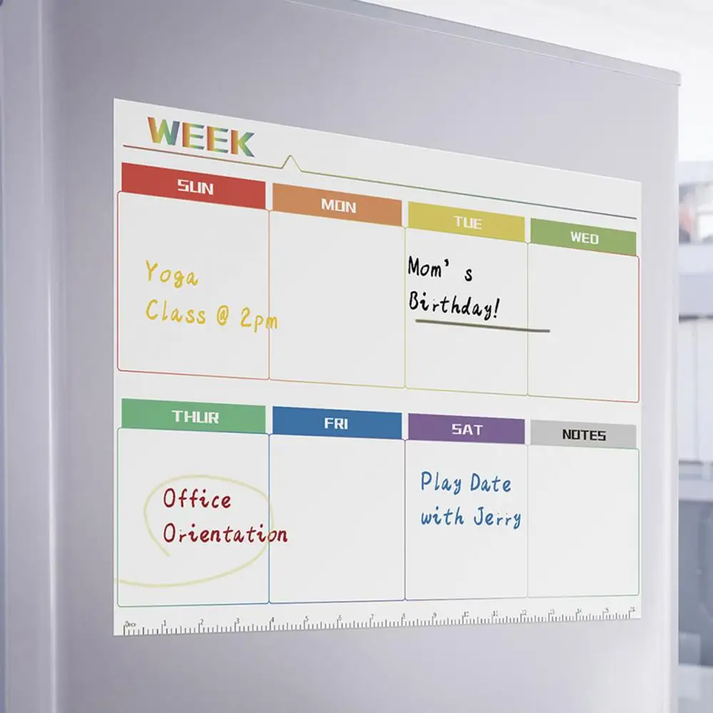 Dry Erase Calendar Fridge Magnetic Whiteboard Calendars Magnetic Day Weekly Monthly Planner Calendar Fridge Whiteboard Sticker