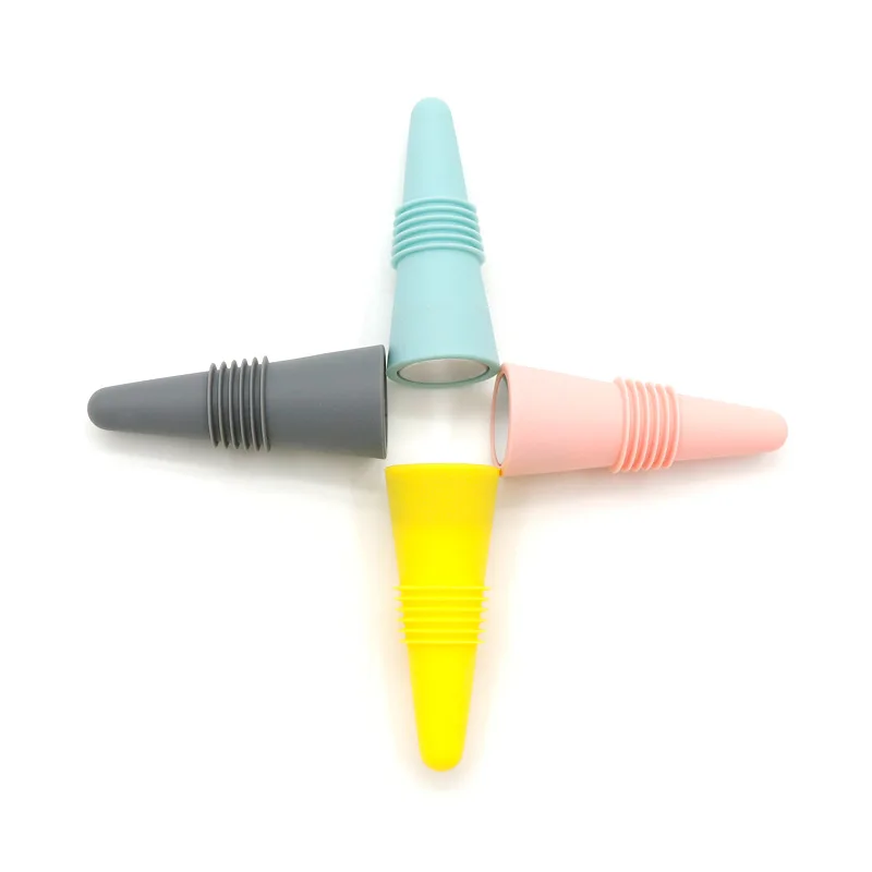 1PC Wine Stoppers Beverage Bottle Sealer Soft Silicone Wine Bottle Stoppers Corks with Grip Top for Keeping Wine Champagne Fresh