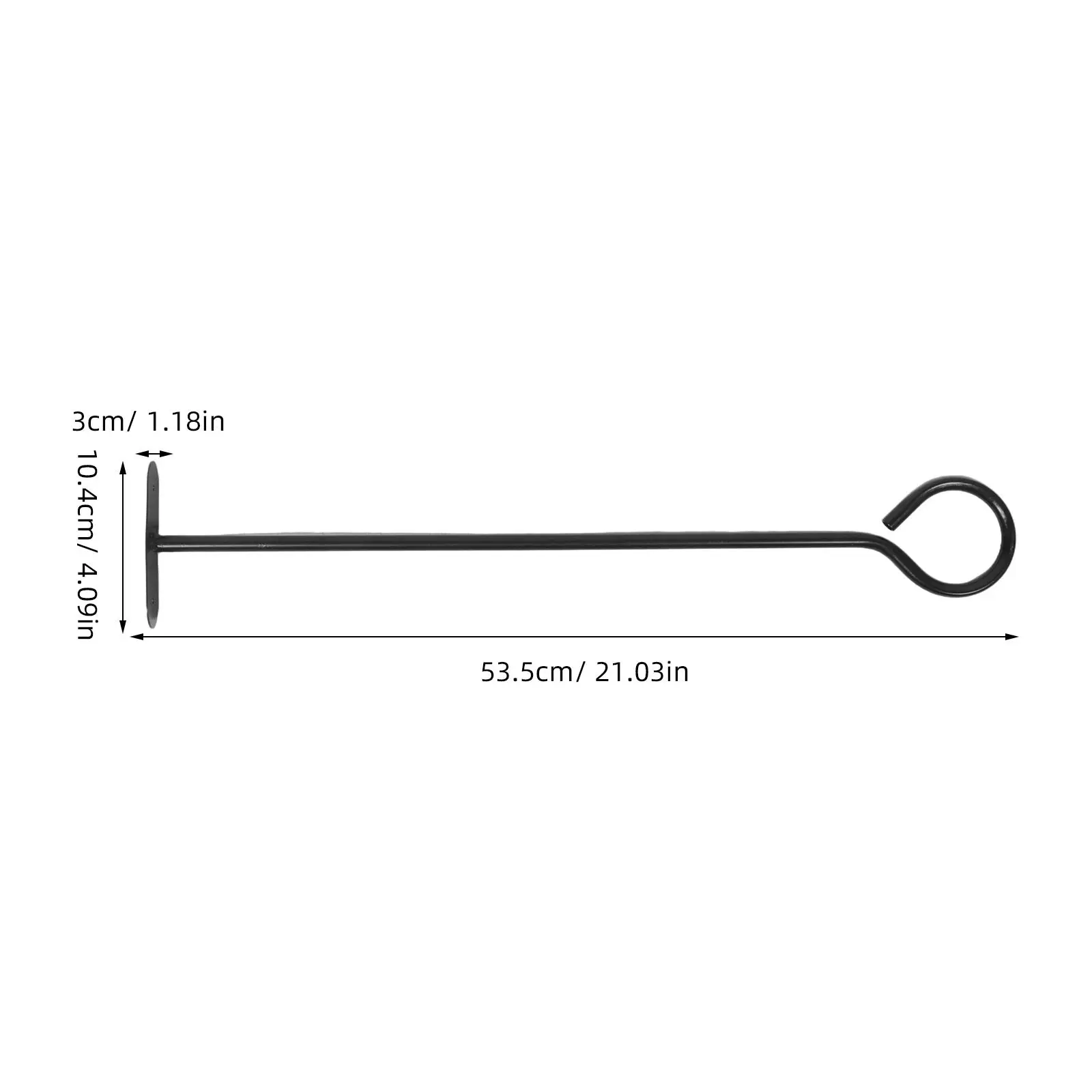 Fireplace Brush Handle Replacement 21 Inch Extended Reach Chimney Brush Spare Rod for Wood Stove Cleaning Flue Pipe Maintenance