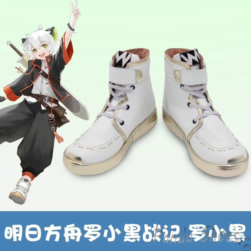 Game Arknights The Legend of Luo Xiao Hei Cosplay Shoes Anime Cos Comic Cosplay Costume Prop Shoes for Con Halloween Party
