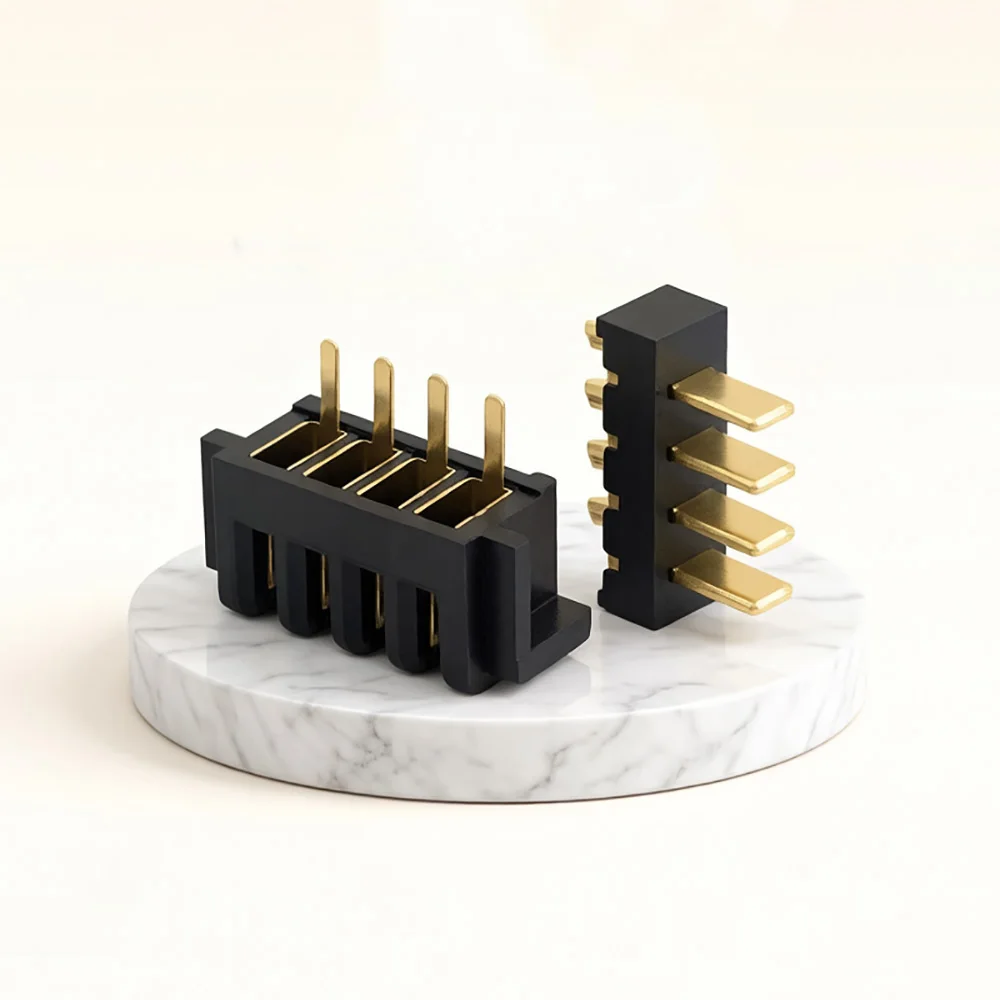 1/20 Pair 4P Laptop Battery Connector Pitch 2.5mm 4Pin Holder Clip Slot Contact Male and Female plug