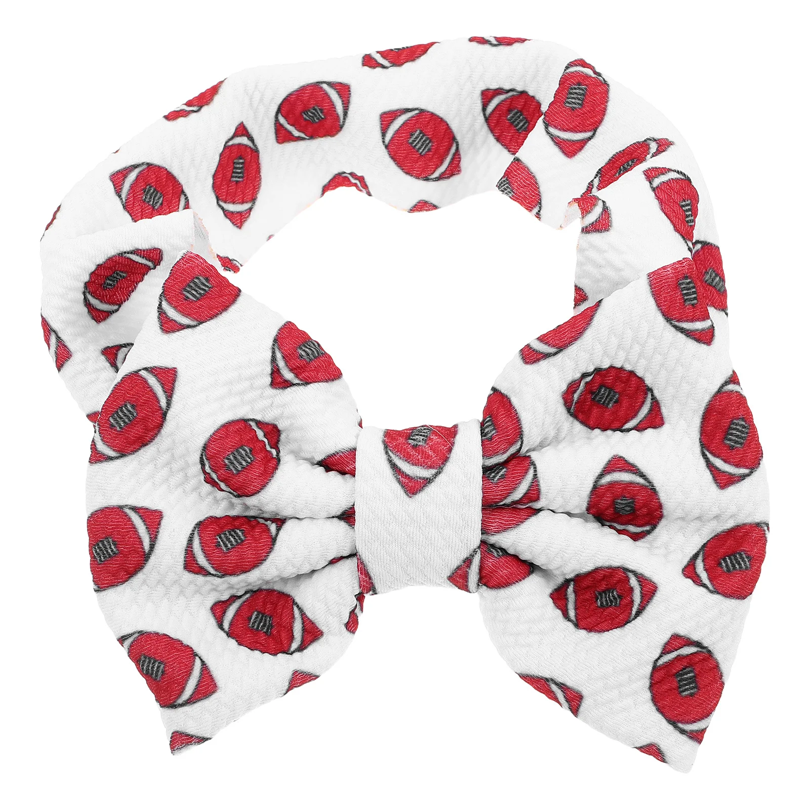 

Повязка на голову с бейсбольным принтом, широкая лента с бантом, милый аксессуар для маленьких девочек, удобный стильный аксессуар для повседневной носки, фото для особых случаев