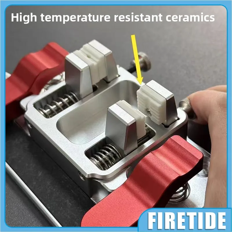 Multi-purpose Soldering Clamp with Heat Resistant Ceramic Jaws,Aviation Aluminum Wire Holder for Wire Soldering Repair Station