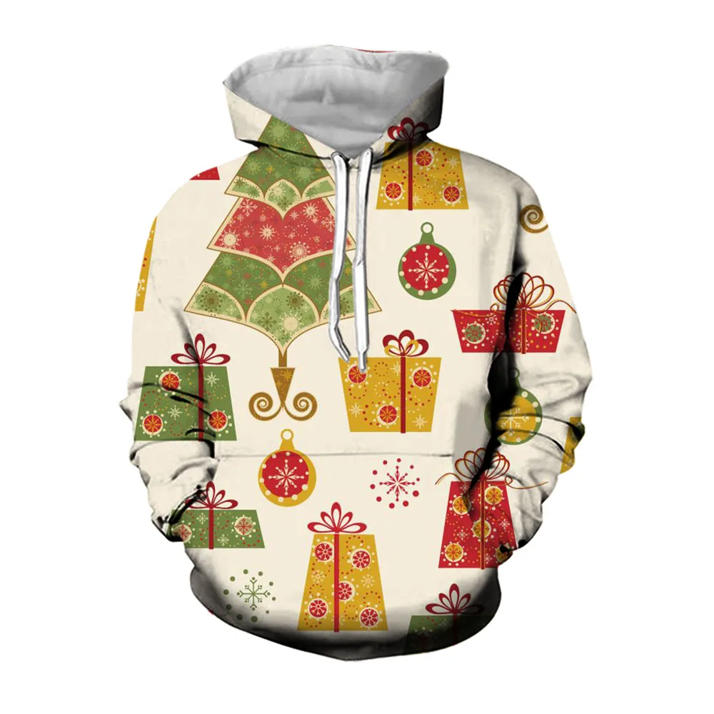 

Jumeast 3D Christmas Mens Hoodies With Aesthetic Pattern Festival Clothing Casual Oversized Hoodie Baggy Streetwear Pullover