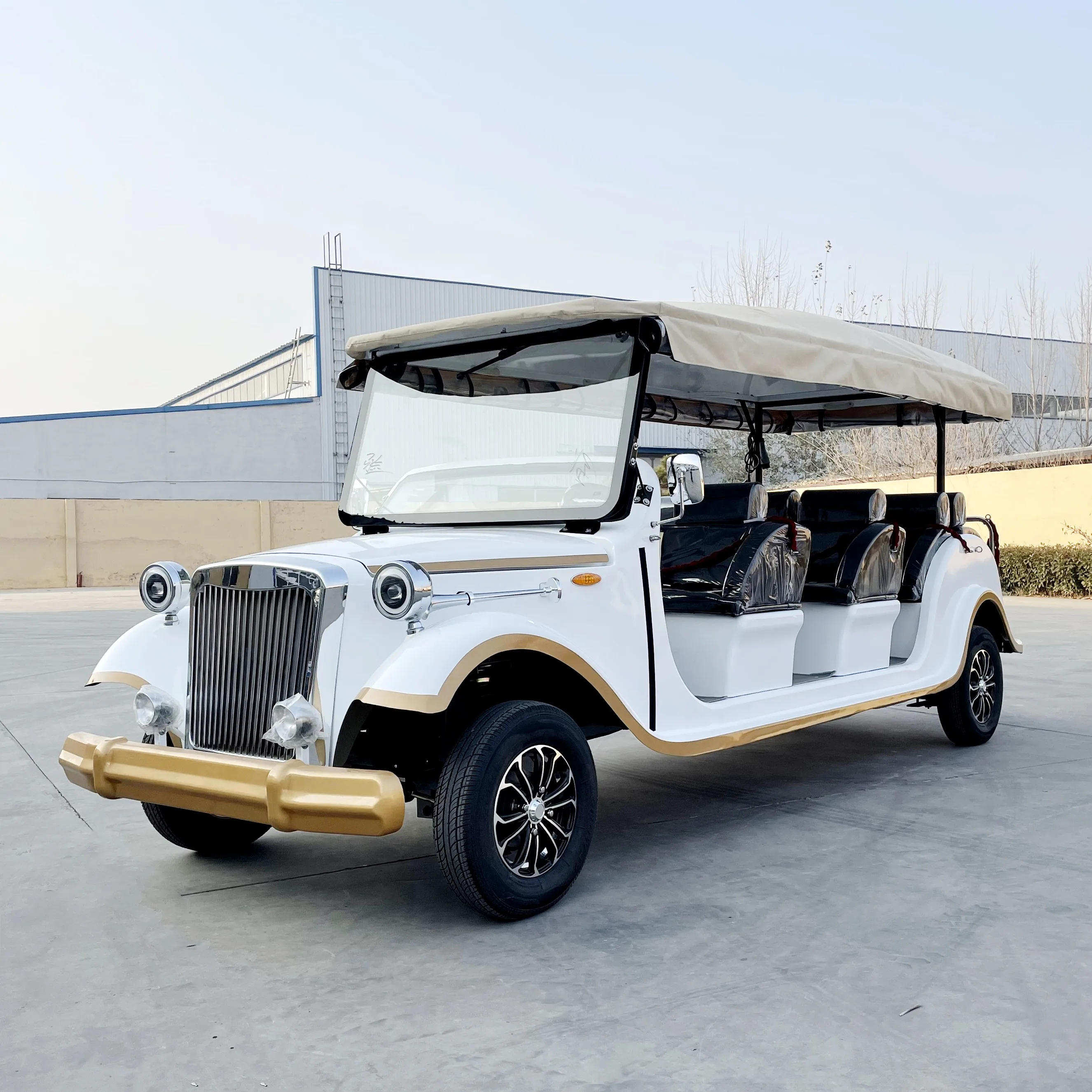 11 Seater Battery Operated Golf Tourism Carts Vintage Cart Electric Classic Club Mini Sightseeing Car