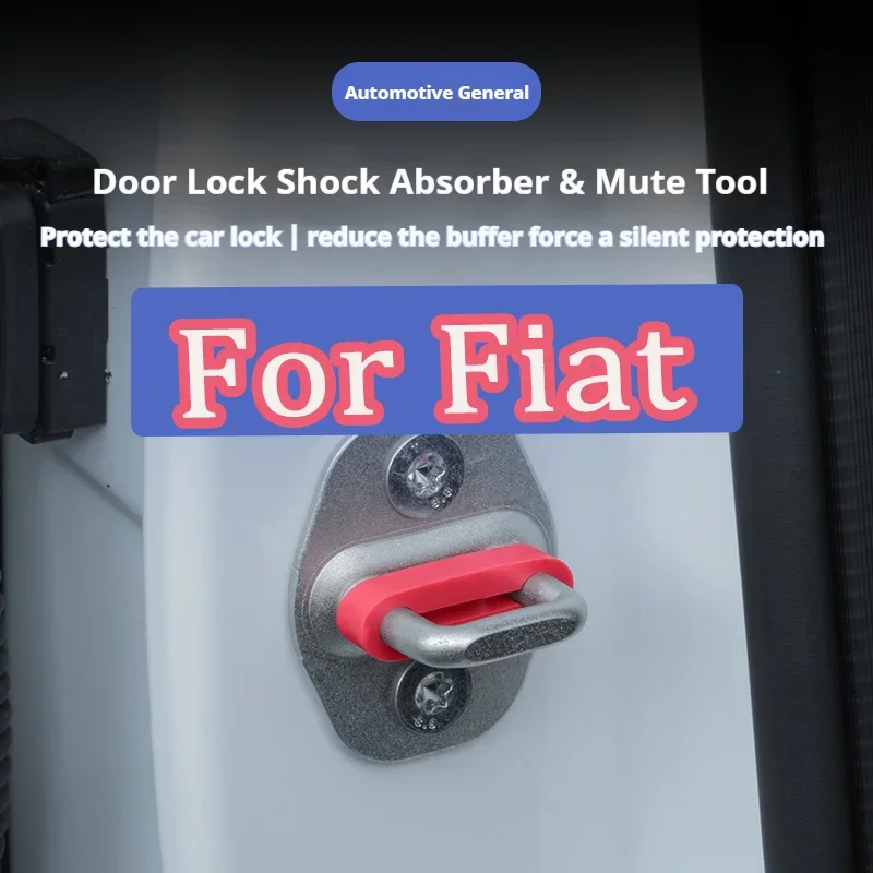 

Sound Damper Door Lock Buffer For Fiat 500 500L 500X 500e Argo Topolino Panda Strada Rattling STOP Soundproof Deaf Seal Deadener