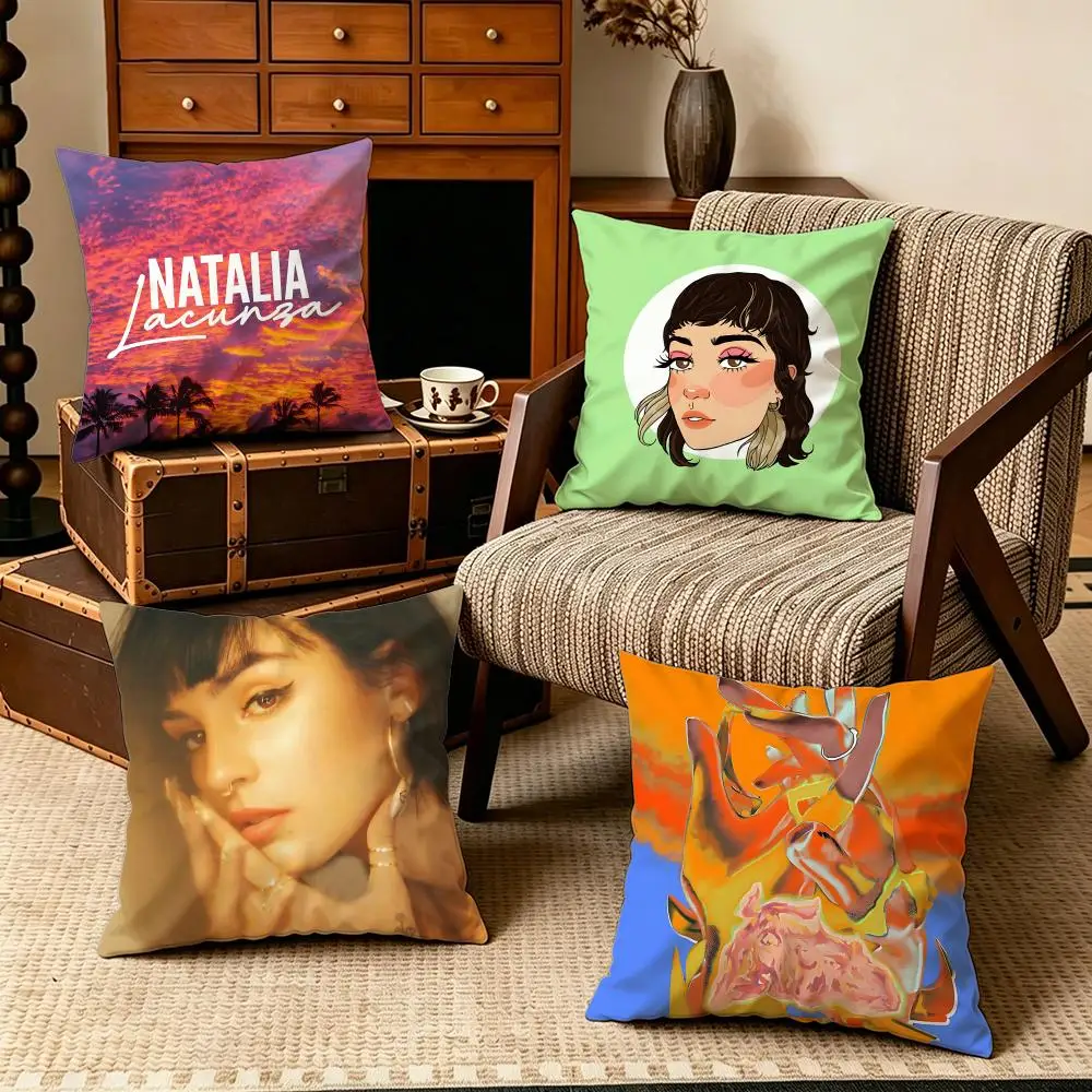 Celebrity-Natalia LacunzaS Cushion Cover Soft Velvet Cushion Cover Set 4Pcs 50x50 45x45 Zipper Pillowcase for Home Decor